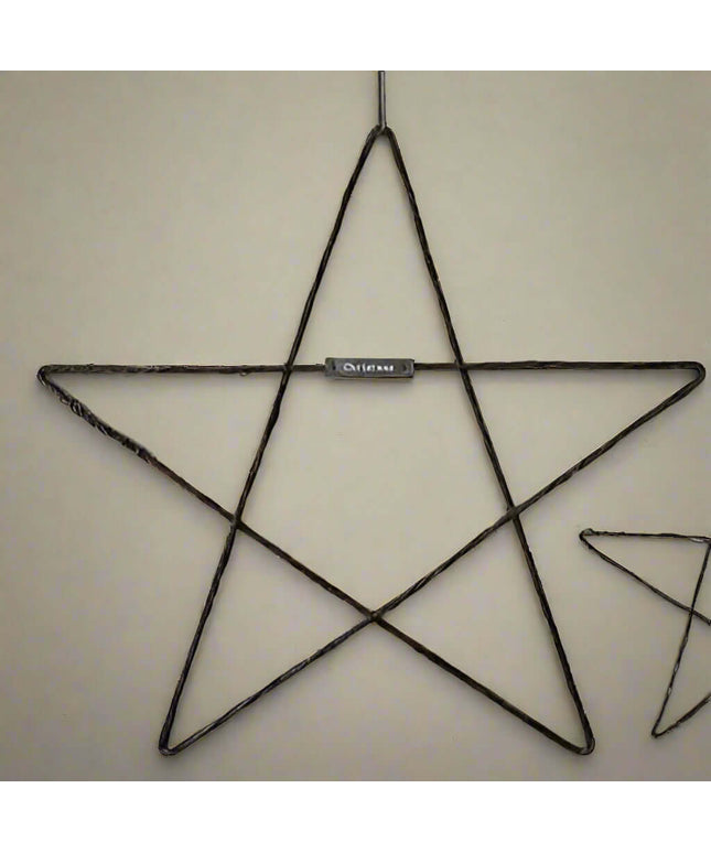 Large Metal Hanging Christmas Star - East of India