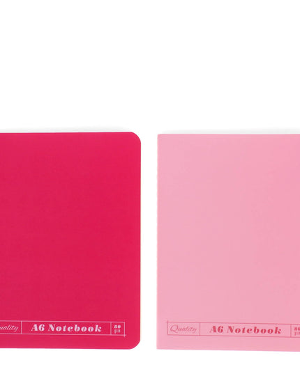 A6 notebooks set of 2 - Different shades of Pink