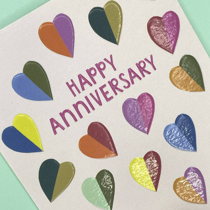 Happy Anniversary Hearts - The Red Squirrel