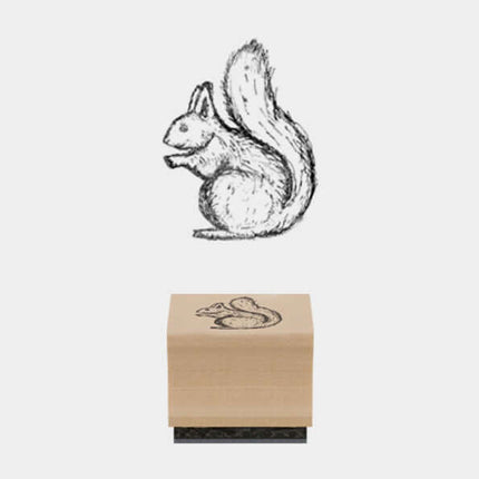 East of India wooden Ink Stamps in various Squirrel