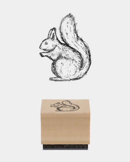 East of India wooden Ink Stamps in various Squirrel