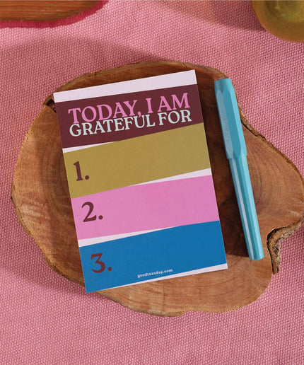 Daily Gratitude Pad | Work Hard, Play Nice | A6