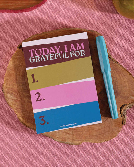 Daily Gratitude Pad | Work Hard, Play Nice | A6
