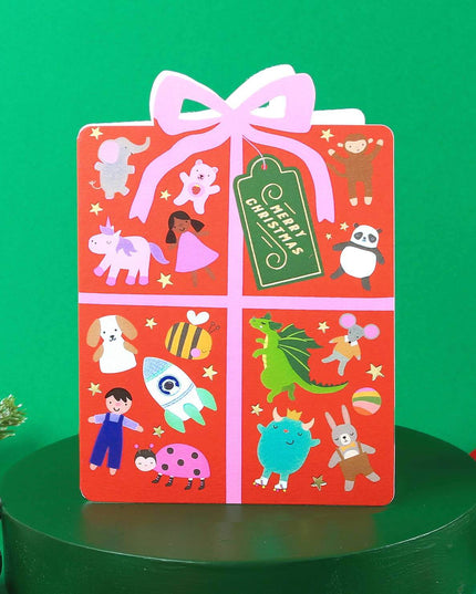 Joyful Holiday Present Christmas Card - Christmas Card
