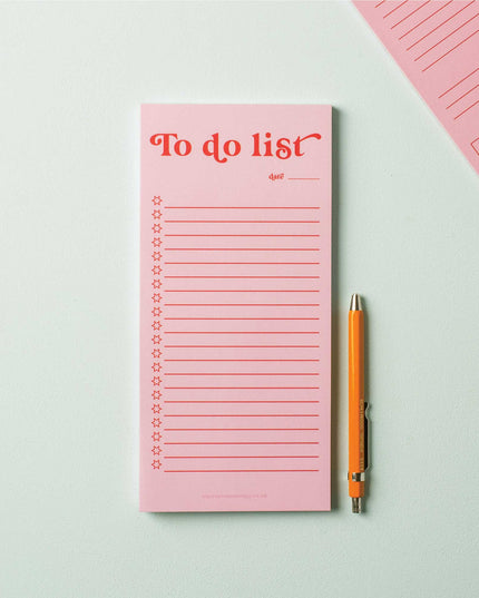 To Do List Pad | Pink & Red