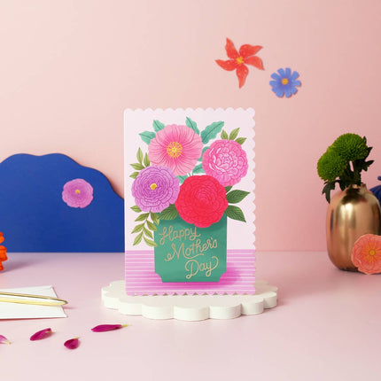Mother’s Day Card – Floral Vase Design