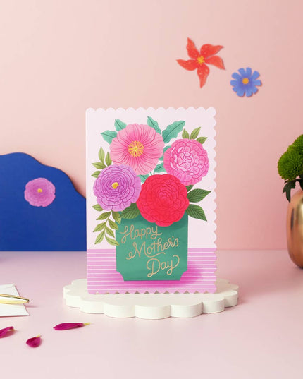 Mother’s Day Card – Floral Vase Design