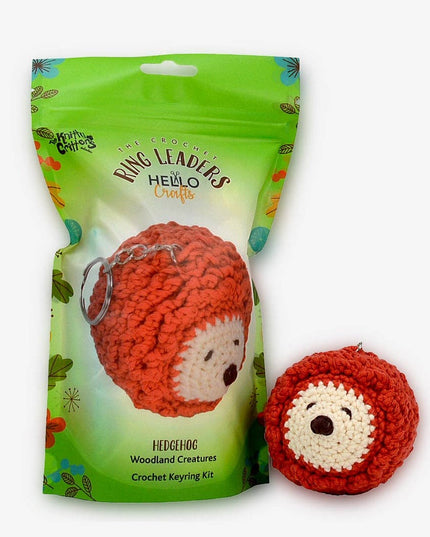 Ringleaders Keyring Crochet Kit - Woodland - Hedgehog