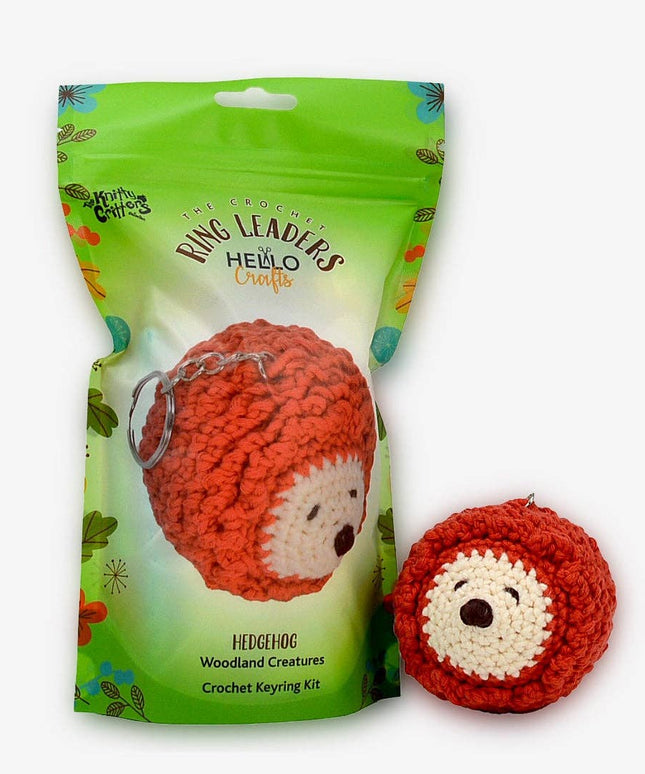 Ringleaders Keyring Crochet Kit - Woodland - Hedgehog