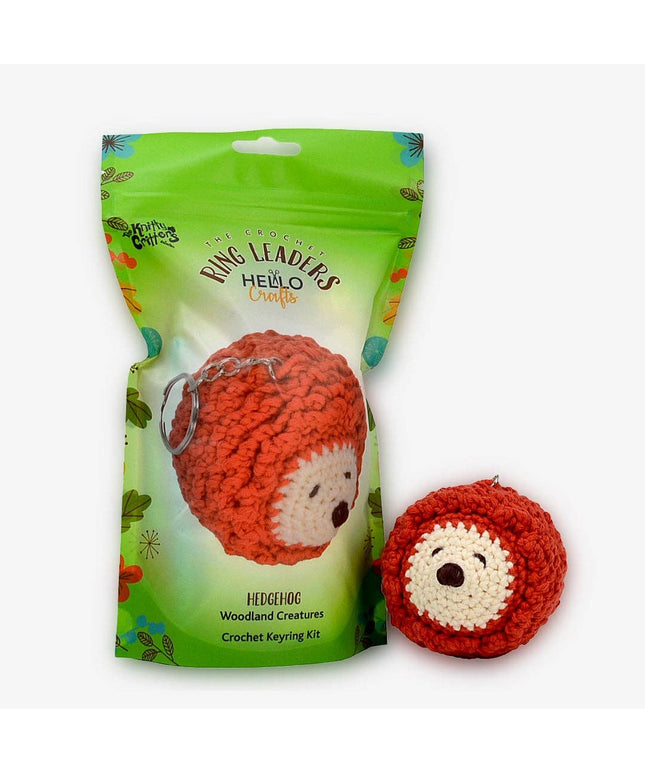 Ringleaders Keyring Crochet Kit - Woodland - Hedgehog