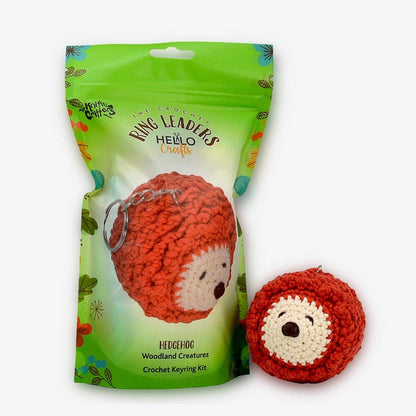 Ringleaders Keyring Crochet Kit - Woodland - Hedgehog - The Red Squirrel