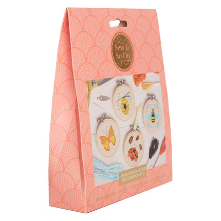 Sew & So On Embroidery Craft Kit - Bees & Bugs