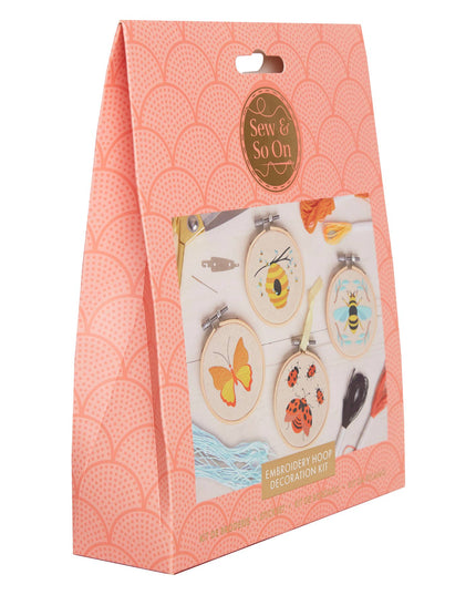 Sew & So On Embroidery Craft Kit - Bees & Bugs