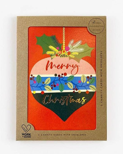 Charity Christmas Card Pack Bauble