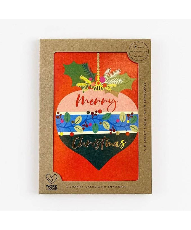 Charity Christmas Card Pack Bauble