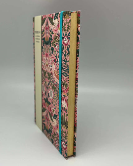 William Morris A5 Journal Notebook Strawberry Thief Design