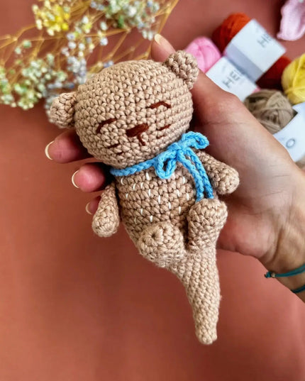 Knitty Critters - Pouch Pals - Ozzy Otter