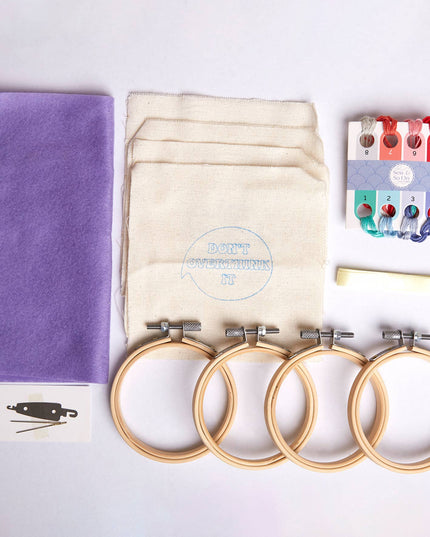 Sew & So On Embroidery Craft Stitch Kit - Slogans