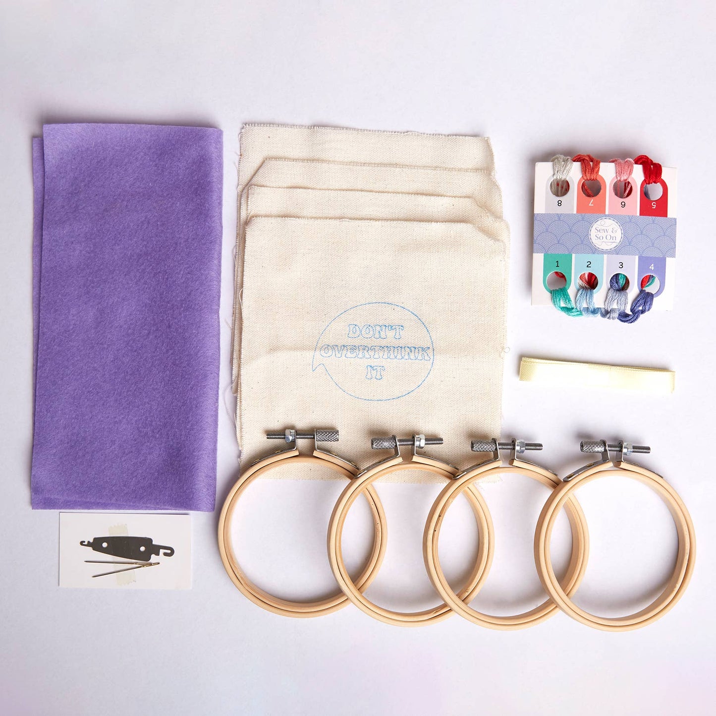 Sew & So On Embroidery Craft Stitch Kit - Slogans - The Red Squirrel