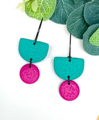 Dangle - Lilac / Hoop - Black
