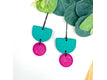 Dangle - Lilac / Hoop - Black