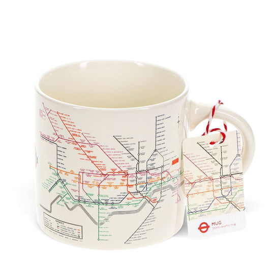 Ceramic Mug - TFL Heritage Tube Map - The Red Squirrel