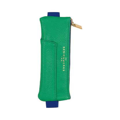 'Designworks Ink' Pen Pouch - Bright Green + Navy - The Red Squirrel