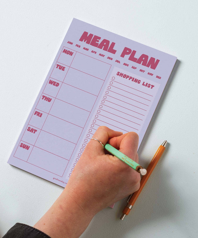 A5 Meal Planner & Shopping List | Lilac & Plum