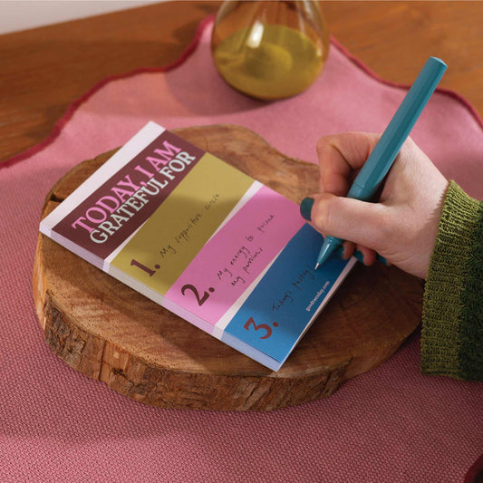 Daily Gratitude Pad | Work Hard, Play Nice | A6 - The Red Squirrel