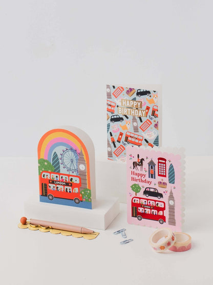 London Rainbow Card - The Red Squirrel