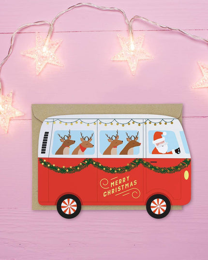 Christmas Camper Van Christmas Card Christmas Card