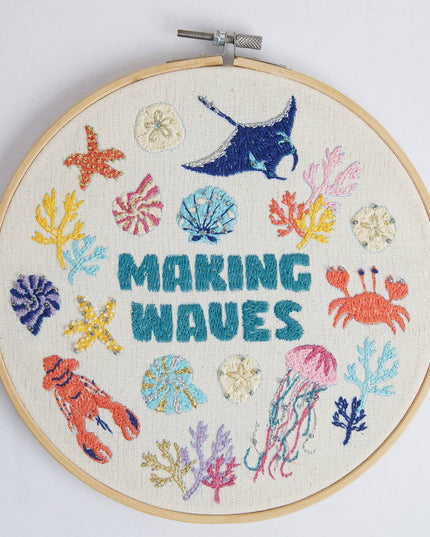 Sew & So On Embroidery Sewing Craft Stitch Kit Waves