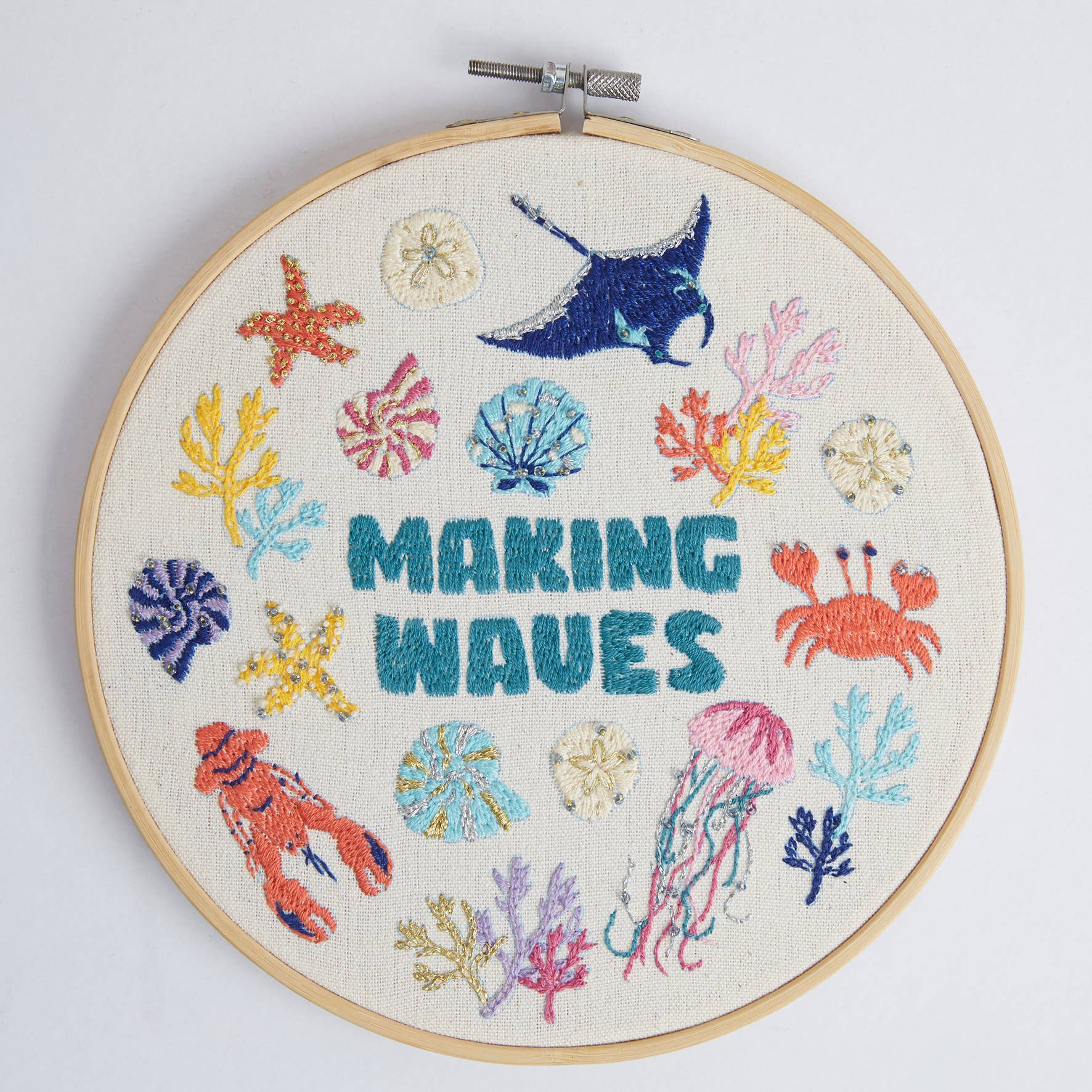 Sew & So On Embroidery Sewing Craft Stitch Kit Waves - The Red Squirrel