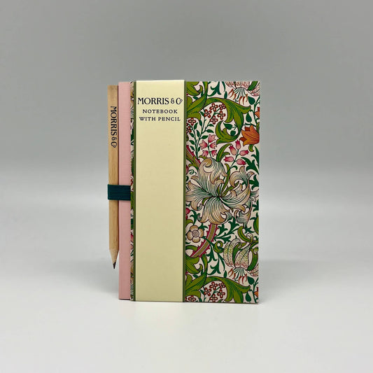 William Morris Mini Notebook with Pencil - The Red Squirrel