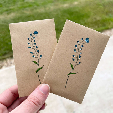 Wildflower Seeds - Forget Me Not Pattern - Seed Packets