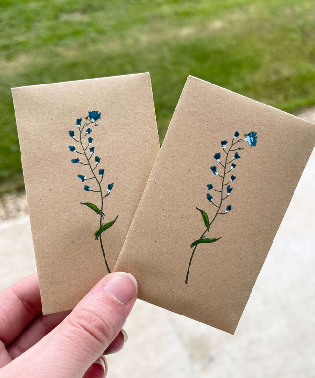 Wildflower Seeds - Forget Me Not Pattern - Seed Packets