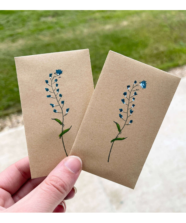Wildflower Seeds - Forget Me Not Pattern - Seed Packets
