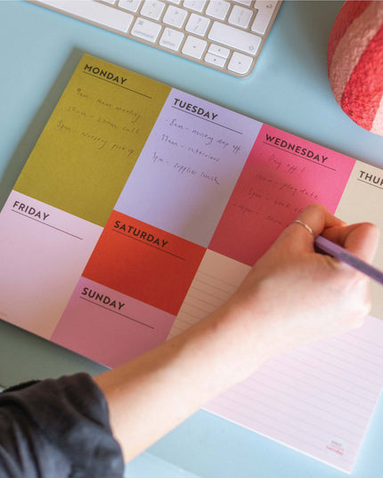 A4 Weekly Planner Pad | Block My Life