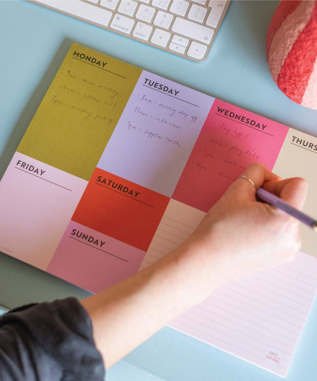 A4 Weekly Planner Pad | Block My Life