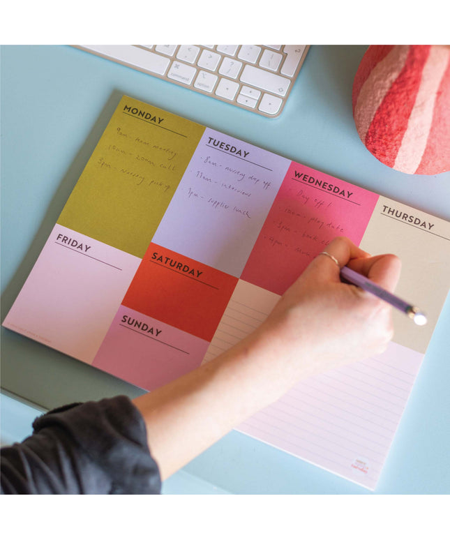 A4 Weekly Planner Pad | Block My Life