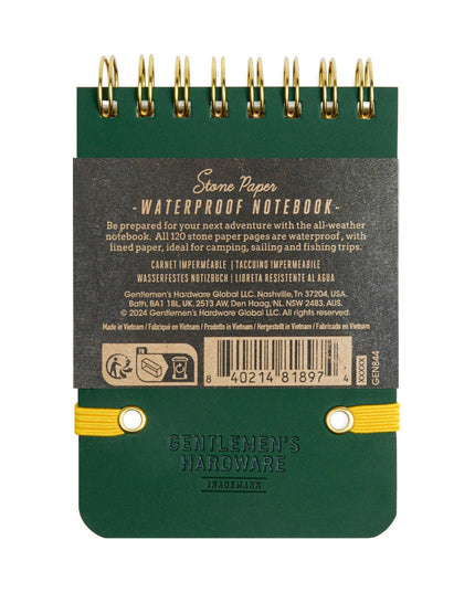 Gentlemen's Hardware Pocket Waterproof Notebook