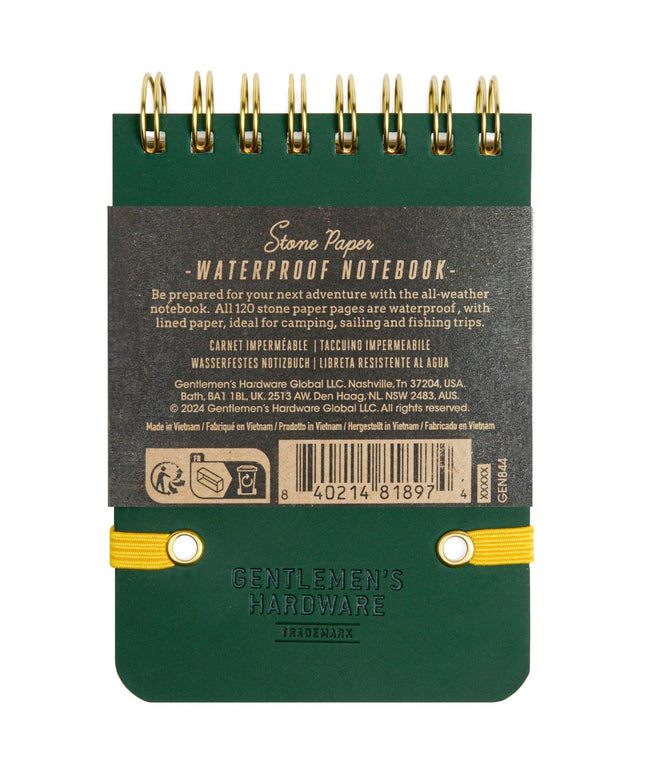 Gentlemen's Hardware Pocket Waterproof Notebook