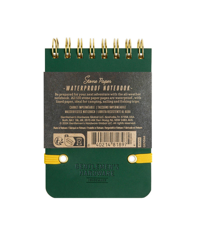 Gentlemen's Hardware Pocket Waterproof Notebook