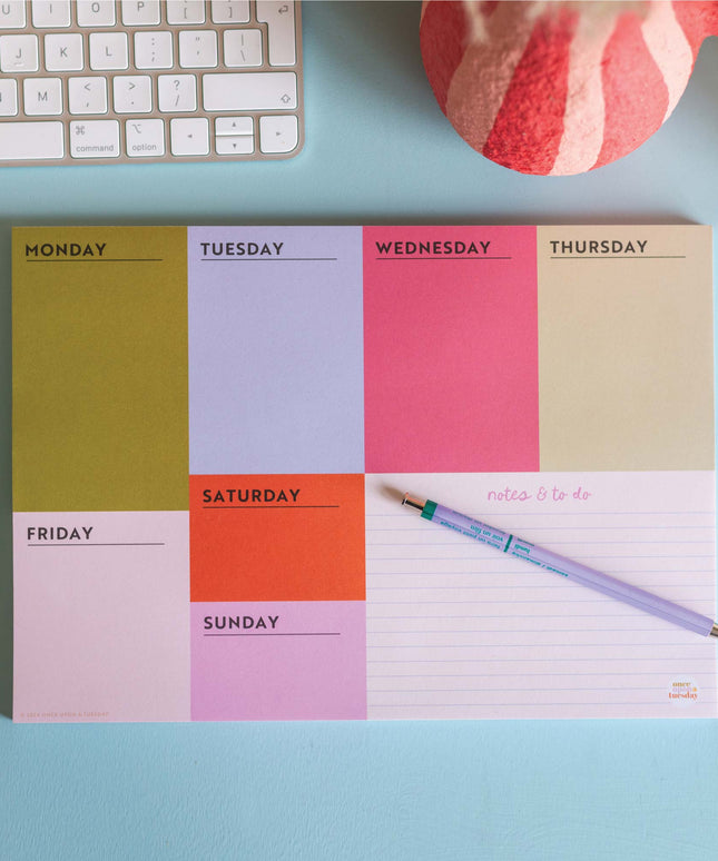 A4 Weekly Planner Pad | Block My Life