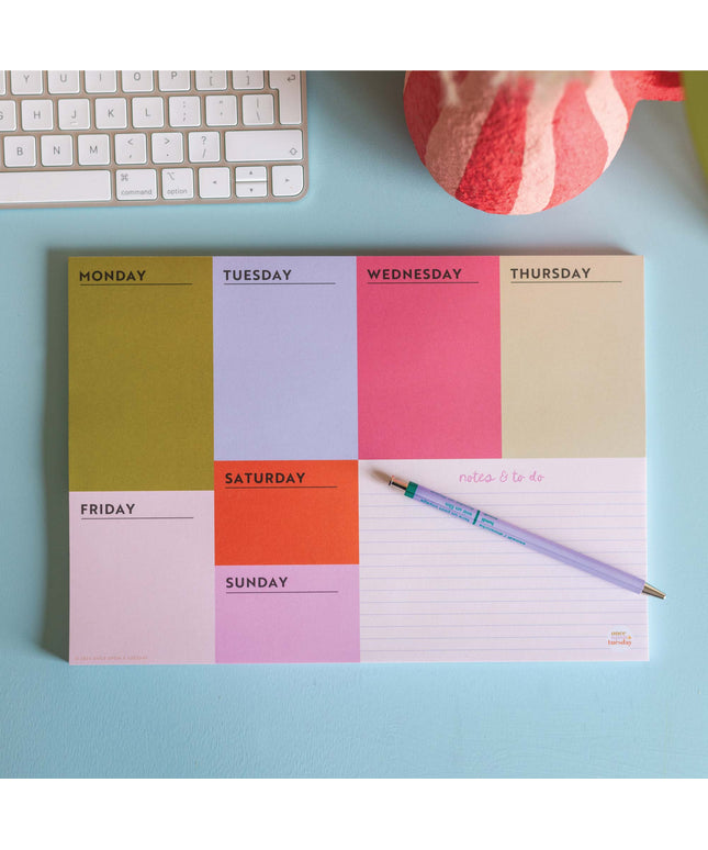 A4 Weekly Planner Pad | Block My Life