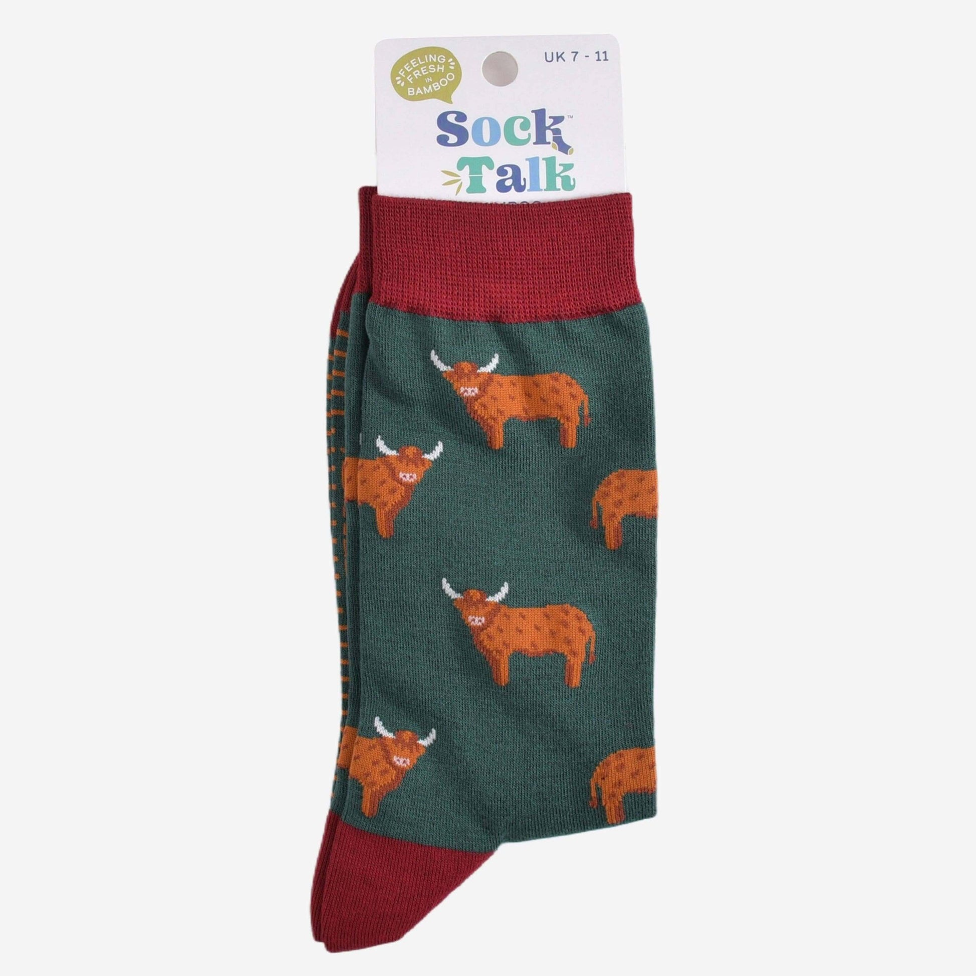 Men's Highland Cow Bamboo Socks - The Red Squirrel