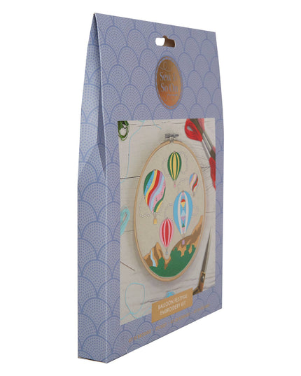 Sew & So On Embroidery Sewing Craft Kit - Balloon Festival