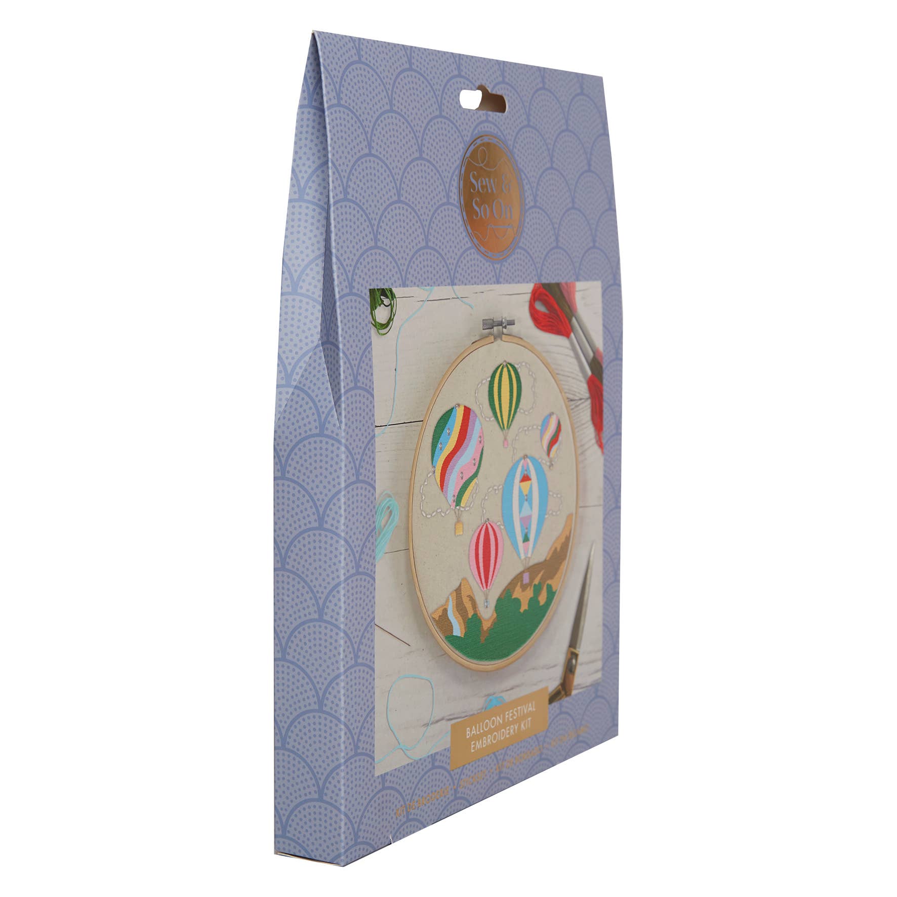 Sew & So On Embroidery Sewing Craft Kit - Balloon Festival - The Red Squirrel