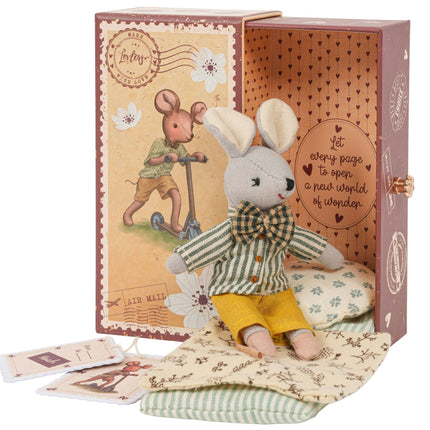 Levlovs Mouse Noah in Stamp Holder Box with Bedding