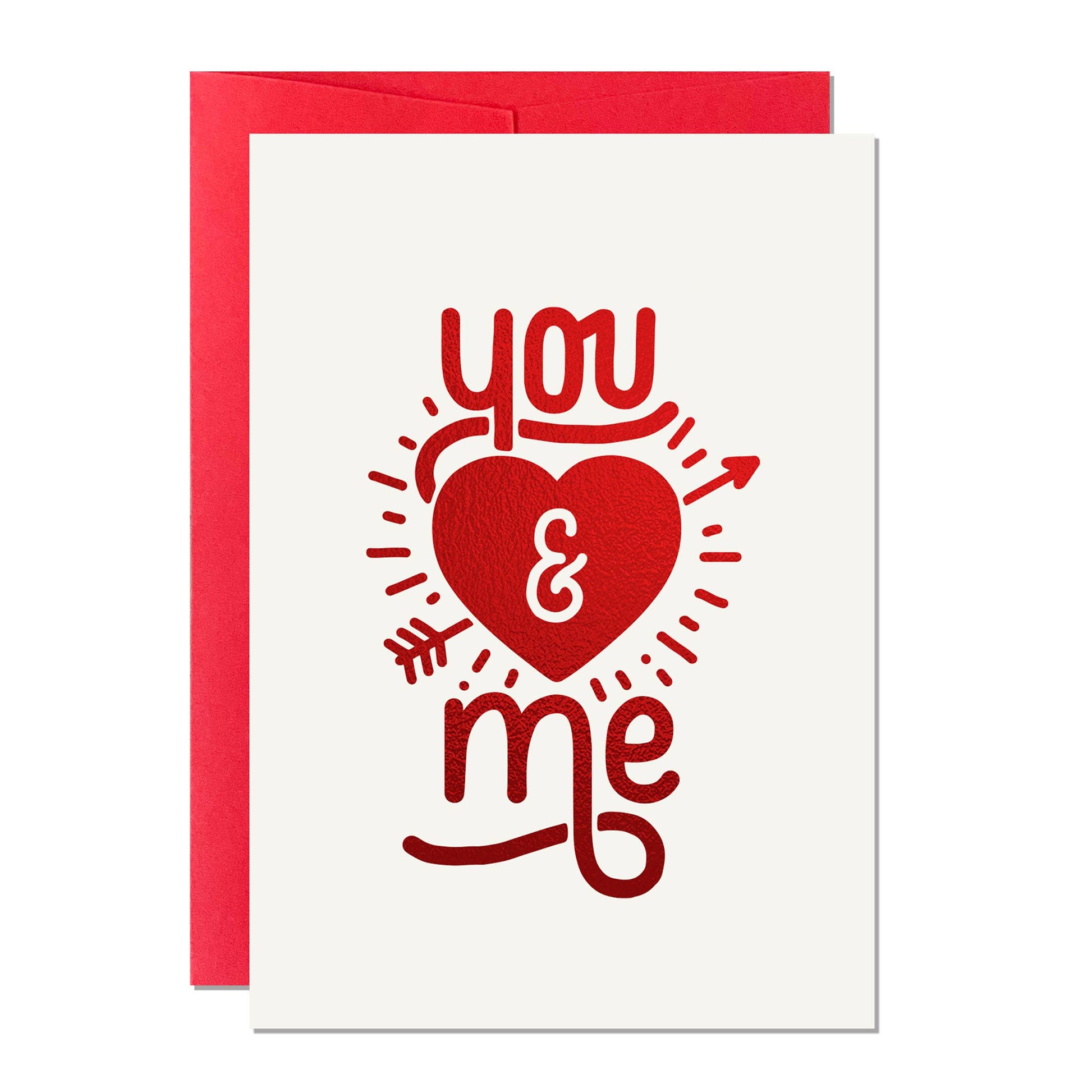 Valentine’s Day Card – You and Me Anniversary Greeting - The Red Squirrel